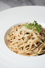 Vegetarian Pasta Aglio olio