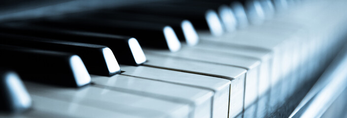 Piano Keys Black and White
