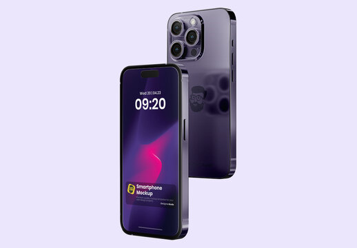 Two Smart Phone Mockup