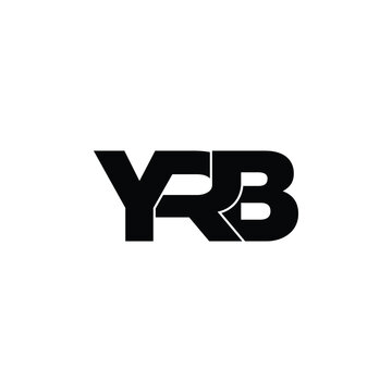 YRB letter monogram logo design vector