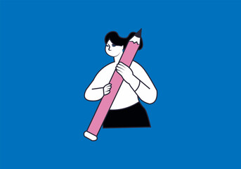 the new business man, Project. Brainstorming. Business vector illustration.