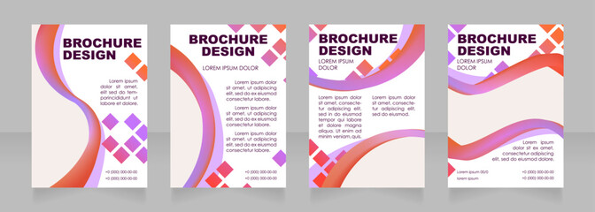 Attracting students for admission blank brochure layout design. Vertical poster template set with empty copy space for text. Premade corporate reports collection. Editable flyer paper pages