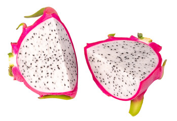 Dragonfruit or Pitaya isolated on a transparent background