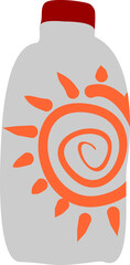 Sun protection product SVG design element