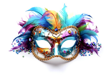 Mardi Gras Masks with sequins and feathers