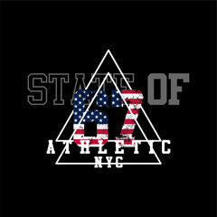 state of 67 athletic nyc vintage design