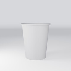 paper cup isolated on white background