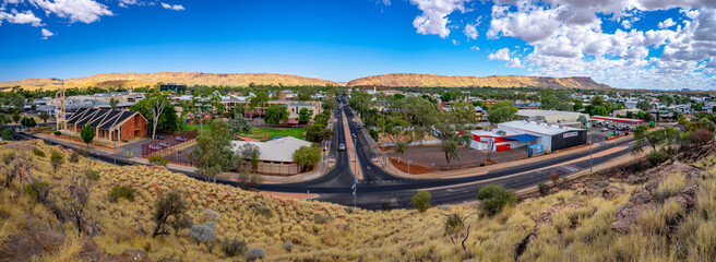 Panoramic view of Alice Springs, NT, Australia
