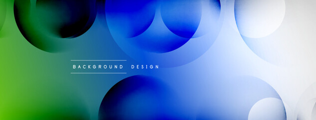 Light geometric abstract background with lines, circles