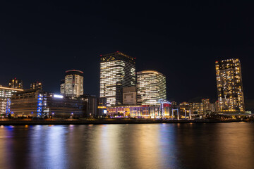 Fototapeta na wymiar 日本の風景　東京夜景　豊洲 