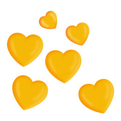 Yellow Heart Symbol.