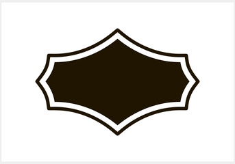 Stencil badge icon isolated Frame border vector stock illustration EPS 10