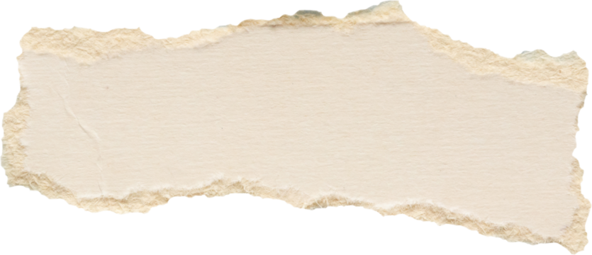 piece of white paper tear isolated on white background