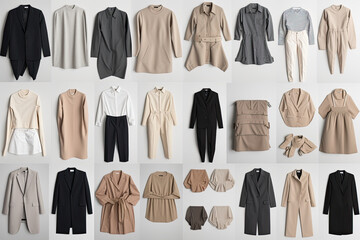 Clean and Classic: Isolated Basic Clothes