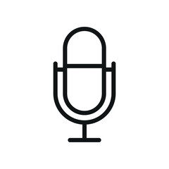 microphone sign symbol vector glyph icon