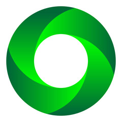 Green Round Shape Company Logo Design