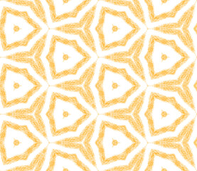 Textured stripes pattern. Yellow symmetrical