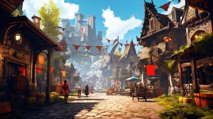 Obraz premium Beautiful Game Environment Art