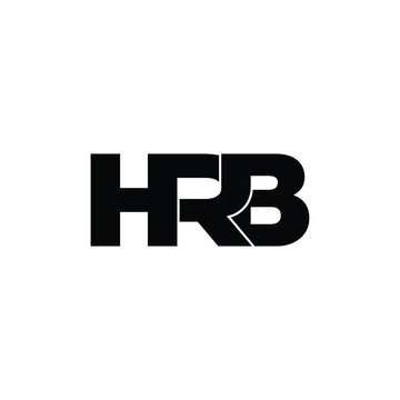 HRB letter monogram logo design vector