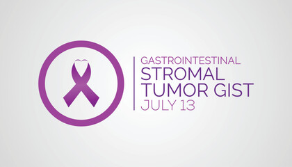 Gastrointestinal Stromal Tumor GIST awareness day is observed every year in July 13.banner design template Vector illustration background design.