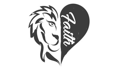 Christian Faith Design for print or use as poster, card, flyer, tattoo or T Shirt