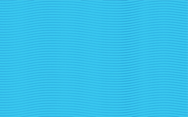Obraz premium Geometric blue waves seamless pattern. Light collection. Abstract wave textured background design. Vector illustration for minimalistic design. Modern elegant wallpaper. 