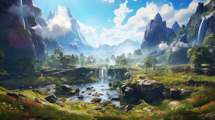 MMORPG Game Art Environment