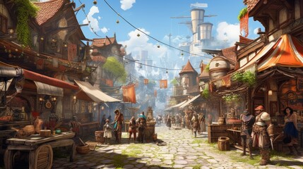 MMORPG Game Art Environment