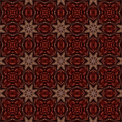 Vibrant and Symmetrical Digital Abstract Kaleidoscope Art with Intricate Geometric Patterns, Fractal Elements, and Psychedelic Colors, Perfect for Contemporary Design Projects, Modern Wallpaper