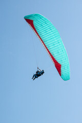 paragliding over the ocean