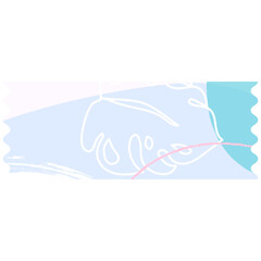 Pastel abstract washi tape