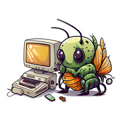 Computer and Bug 10