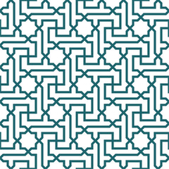 Seamless geometric pattern with Arabic style