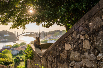 Great view of Porto or Oporto the second largest city in Portugal,one of the Iberian Peninsula's major urban areas. Porto, Portugal.