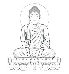 buddha statue silhouette