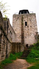 Château fort de Bernstein en granit à Dambach-la-Ville en Alsace dans le Bas-Rhin France Europe