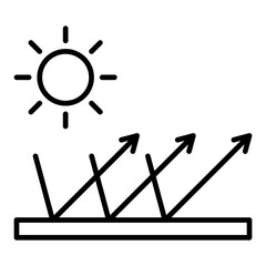 Specular reflection Icon