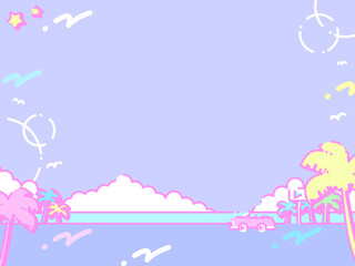 ⭐︎4:3 レトロドライブ80sバケーション⭐︎