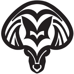 animal design black and white