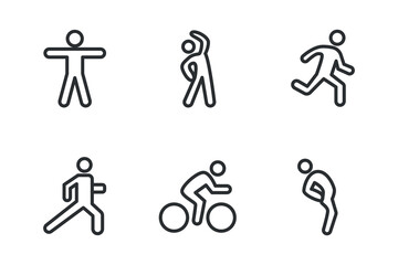 Exercise line icon. Vector eps 10