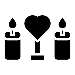valentine candle glyph 