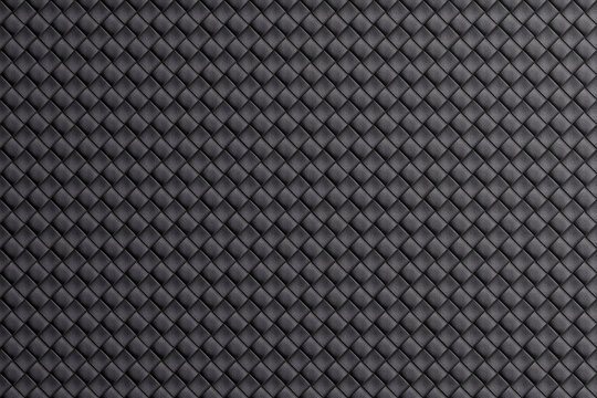 Black woven leather textured background. Illustration as design element for web design wallpapers and slide show templates