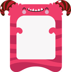 Cute Monster Character Name Tag