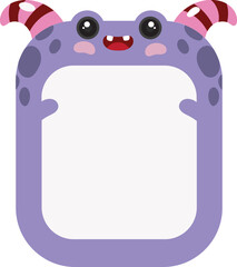 Cute Monster Character Name Tag