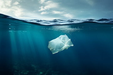Plastic pollution in the ocean, Plastic bag in the ocean