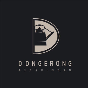 icon and vector of angkringan. angkringan is a typical food vendor in yogjakarta, Java, Indonesia