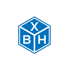 XBH letter logo design on white background. XBH creative initials letter logo concept. XBH letter design.
