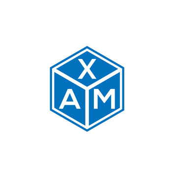 XAM letter logo design on white background. XAM creative initials letter logo concept. XAM letter design.

