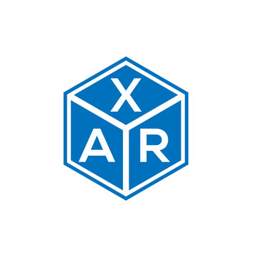 XAR letter logo design on white background. XAR creative initials letter logo concept. XAR letter design.
