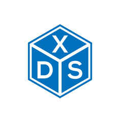 XDS letter logo design on white background. XDS creative initials letter logo concept. XDS letter design.
